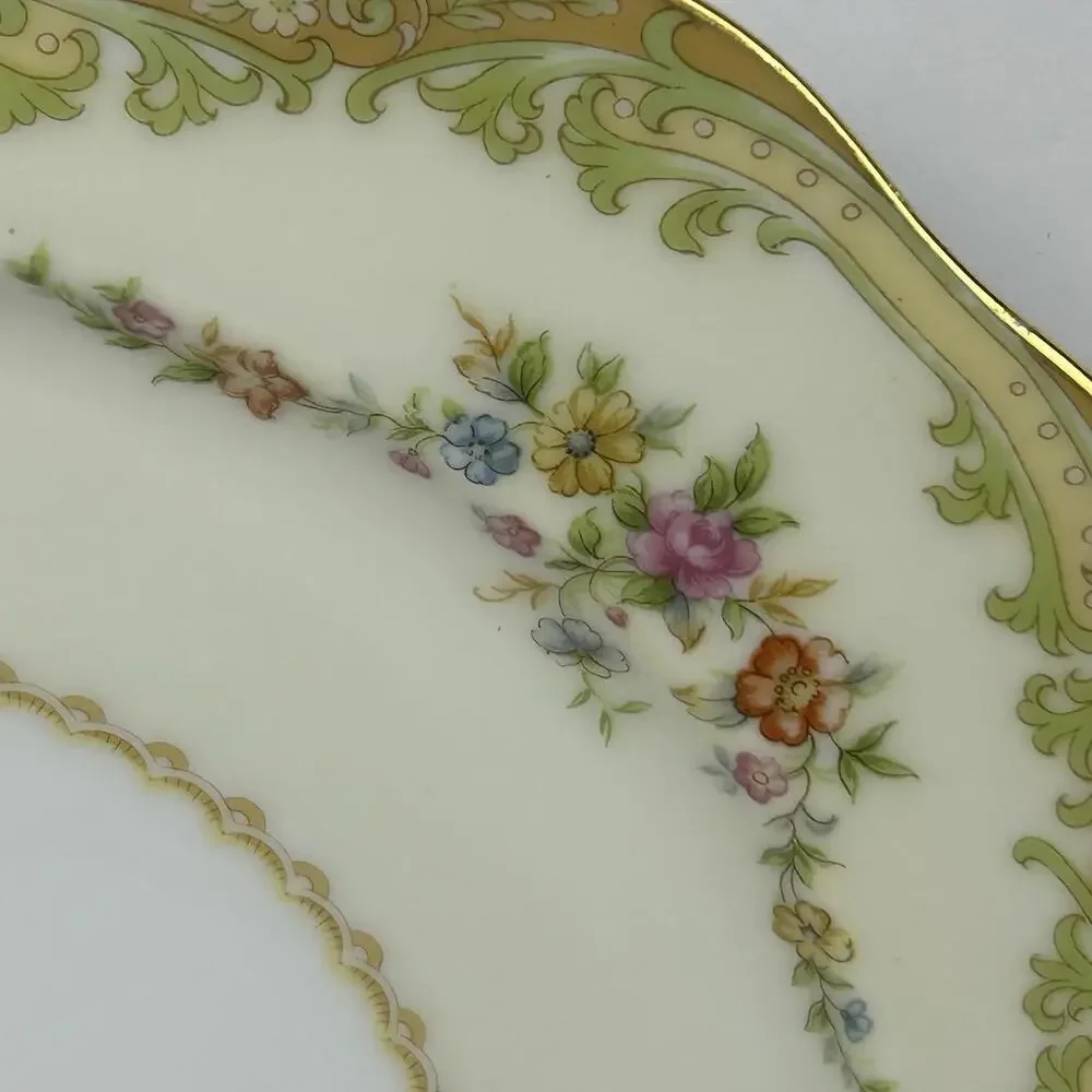 VTG Noritake China Leona Pattern Square Lunch/Salad Plate Lot Of 2 - Picture 3 of 10